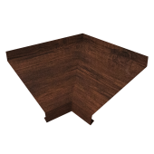 Угол отлива внутренний 100 0,45 Print-Double Premium с пленкой Cherry Wood Dark F Центр Кровли