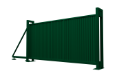 Ворота откатные Estet 2,0х4,5 RAL 6005 Центр Кровли