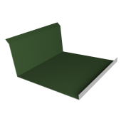 Планка примыкания нижняя 20х122х260х15 0,45 PE с пленкой RAL 6002 лиственно-зеленый (3м) Центр Кровли