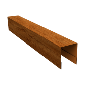 Планка боковая для забора из сайдинга ЭкоБрус 0,45 Print Premium Golden Wood Fresh TwinColor (2,06м) Центр Кровли