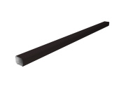 Труба гофрированная Vortex Lite Matt 76х102х3000мм RAL 9005 черный Центр Кровли
