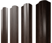 Штакетник М-образный B фигурный 0,4 Print Premium Antique Wood TwinColor Центр Кровли
