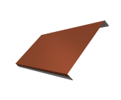 Ламель обратная 200 забора жалюзи Texas 0,5 Satin Matt TX RAL 8004 терракота Центр Кровли