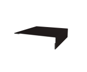 Планка мансардная 0,5 Velur X RAL 9005 черный (2м) Центр Кровли
