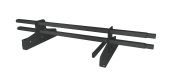 Снегозадержатель трубчатый под фальц Premium 45х25 RAL 7016 (3м)ОЦ Центр Кровли