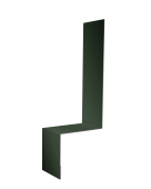 Планка примыкание боковое фальц 0,5 Satin Matt TX RAL 6020 хромовая зелень (2м) Центр Кровли
