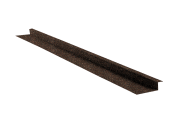 Комплект Планка примыкания для композитной черепицы Grand Line брауни (1,25м) (10 штук) Центр Кровли