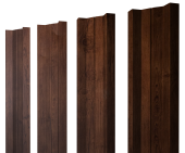Штакетник М-образный А с прямым резом 0,45 Print-Double Premium Cherry Wood Fresh Центр Кровли