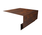 Планка околооконная сложная Экобрус Grand Line 250х75х25 0,45 Print Elite Cherry Wood TwinColor (3м) Центр Кровли