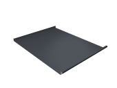 Фальц двойной стоячий Grand Line 0,5 Satin Matt TX с пленкой на замках RAL 7024 мокрый асфальт Центр Кровли