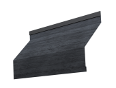 Ламель забора жалюзи Milan new 0,45 Print Premium с пленкой Grey Wood TwinColor Центр Кровли