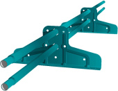 Снегозадержатель Стандарт Т4 d 25 RAL 5021 (1м) Центр Кровли