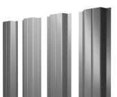 Штакетник П-образный A с прямым резом 0,45 Drap TX RAL 7047 телегрей 4 Центр Кровли