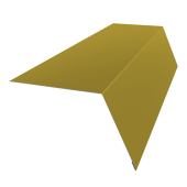 Планка карнизная широкая 100х85 0,45 PE с пленкой RAL 1018 цинково-желтый (3м) Центр Кровли