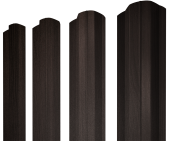 Штакетник М-образный B фигурный 0,45 Print Elite Coffee Wood TwinColor Центр Кровли