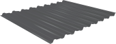 Профнастил Estet C19 0,5 PE-Double RAL 7024 мокрый асфальт Центр Кровли