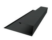 Планка торцевая страховочная Grand Line 0,5 Velur X RAL 7016 антрацитово-серый (2м) Центр Кровли