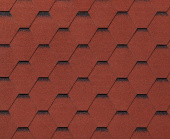 Черепица гибкая RoofShield Фемили Лайт Стандарт красный с оттенением Центр Кровли