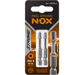 Бита торсионная Nox Strong Hex4х50мм E6,3 2 штуки карта (338450-2) Центр Кровли