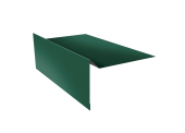Планка ветровая для мягкой кровли простая 100х20х100 0,5 Satin с пленкой RAL 6005 зеленый мох (2м) Центр Кровли