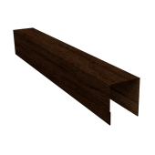 Планка боковая для забора из сайдинга ЭкоБрус 0,45 Print-double Premium Antique Wood (3м) Центр Кровли