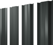 картинка Штакетник М-образный B с прямым резом Grand Line 0,45 PE RAL 7005 мышино-серый Центр Кровли Штакетник М-образный B с прямым резом Grand Line 0,45 PE RAL 7005 мышино-серый Центр Кровли