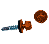 Саморез по металлу Daxmer 5,5х25 (250шт) сверло №3 RAL 2009 Центр Кровли