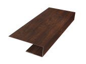 J-Профиль 12мм 0,45 Print-Double Premium Cherry Wood Dark F (2м) Центр Кровли