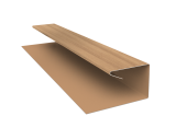 Планка П-образная завершающая сложная (КД) 0,45 Print Elite Honey Wood TwinColor (3м) Центр Кровли