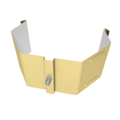 Крепление трубы для гофры на кирпич Vortex Lite PE RAL 1014 слоновая кость Центр Кровли