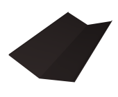 Планка ендовы нижней 300х300 0,5 Velur X RAL 9005 черный (3м) Центр Кровли