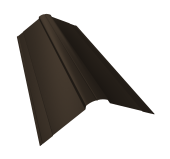 Планка конька фигурного 150x150 0,5 Atlas X с пленкой RR 32 темно-коричневый (3м) Центр Кровли