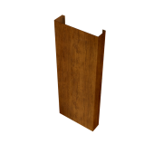 Полустолб для С8,С10 0,45 Print Elite с пленкой Golden Wood TwinColor (L2,0) Центр Кровли