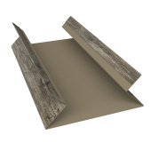 Планка угла внутреннего составная верхняя 0,45 Print Elite Nordic Wood TwinColor (3м) Центр Кровли