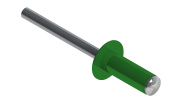 Заклёпка вытяжная Daxmer 4,0х10 RAL 6037 (750шт) сталь/сталь Центр Кровли