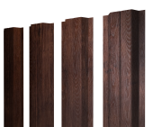 Штакетник П-образный A с прямым резом 0,45 Print-Double Premium Cherry Wood Fresh Центр Кровли