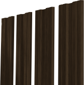 картинка Штакетник Twin XL с прямым резом Grand Line 0,45 Print Elite Coffee Wood TwinColor Центр Кровли Штакетник Twin XL с прямым резом Grand Line 0,45 Print Elite Coffee Wood TwinColor Центр Кровли
