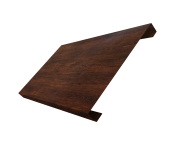 Ламель лицевая 200 забора жалюзи Texas 0,45 Print-Double Premium с пленкой Cherry Wood Dark F Центр Кровли