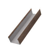 Стойка жалюзи Milan,Tokyo 0,45 Print Premium Almond Wood Fresh (2,5м) Центр Кровли