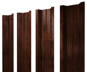 Штакетник П-образный В с прямым резом 0,45 Print Elite Cherry Wood TwinColor Центр Кровли