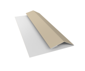 Планка финишная БХ new 0,5 Satin с пленкой RAL 1015 светлая слоновая кость (3м) Центр Кровли