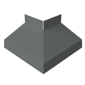 Угол отлива внешний 50 0,45 PE с пленкой RAL 7005 мышино-серый Центр Кровли