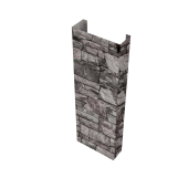 Полустолб для С20 0,45 Print Elite с пленкой Fine Stone TwinColor (L3,0) Центр Кровли