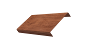 Ламель обратная 150 забора жалюзи Texas 0,45 Print Premium с пленкой Rowan Wood Intense FTC Центр Кровли