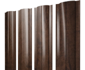 Штакетник Круглый с прямым резом 0,45 Print Elite Antique Wood TwinColor Центр Кровли