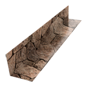 Угол внутренний 50х50 0,45 Print Elite King Stone TwinColor (3м) Центр Кровли