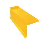 Планка торцевая сегментная 30мм Левая 0,45 PE с пленкой RAL 1018 цинково-желтый Центр Кровли