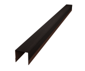 Планка вертикальная обратная для горизонтального монтажа штакетника 0,45 Print Elite Coffee Wood TwinColor (1,8м) Центр Кровли