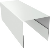 Планка П-образная заборная 20 Grand Line 0,5 ПЭ слим с пленкой RAL 9003 сигнальный белый (2,5м) Центр Кровли
