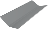 Планка ендовы нижней с компенсатором Grand Line 0,7 PE с пленкой RAL 7004 сигнальный серый (3м) Центр Кровли